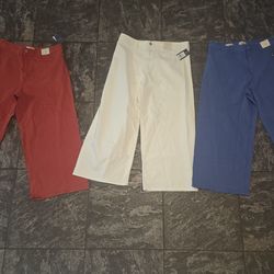 New denim sailor style jean pants bundle size 18 with 28 inseam BUNDLE