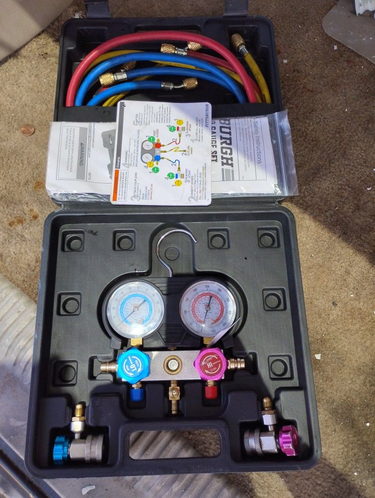 Pittsburgh Automotive AC Gauge Set