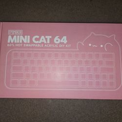 Mini Cat 64 Keyboard RGB W/ Flamingo Linear Switches