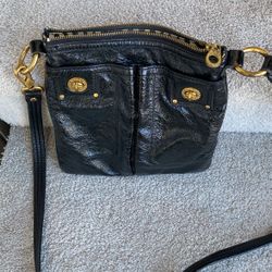 Marc By Marc Jacobs Turn Lock Crossbody Leather Black 