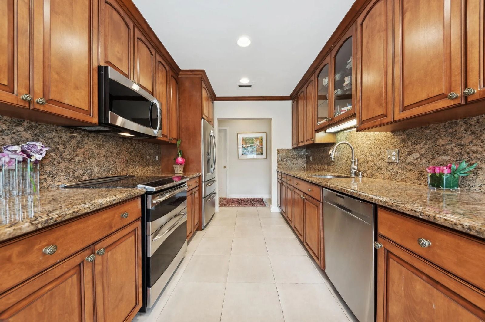 GE Profile Kitchen - Cabinets, Granite, Stainless Steel - $3250