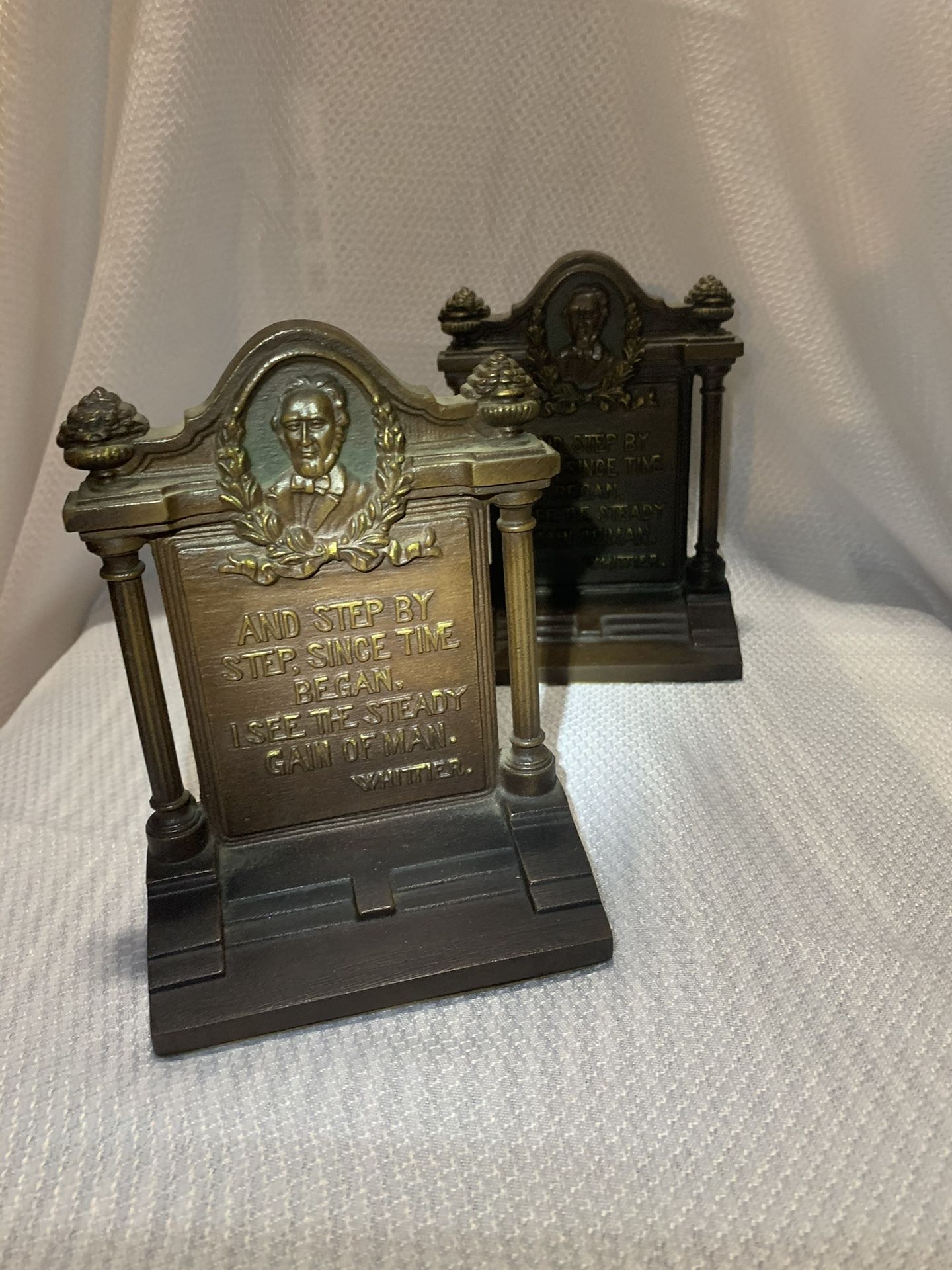 Antique Bradley And Hubbard Book Ends