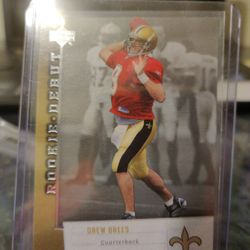 2006 Upper Deck Rookie Debut Drew Brees Card Number 60