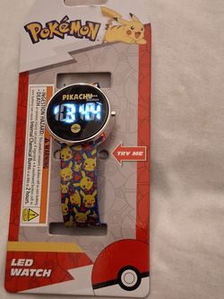 Pokemon Pikachu LED Digital Watch Kids New in Package