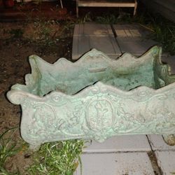 Antique Bronze Plant Boxes