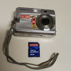 Pentax Optio E10 Digital Camera 6.0 mp