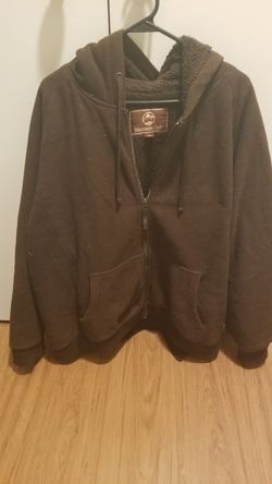 Zippered fleece lined hoodie 3xl