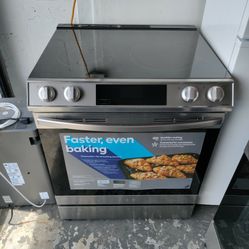 brand new and like new Samsung bespoke two-piece fridge slide in range package original warranties