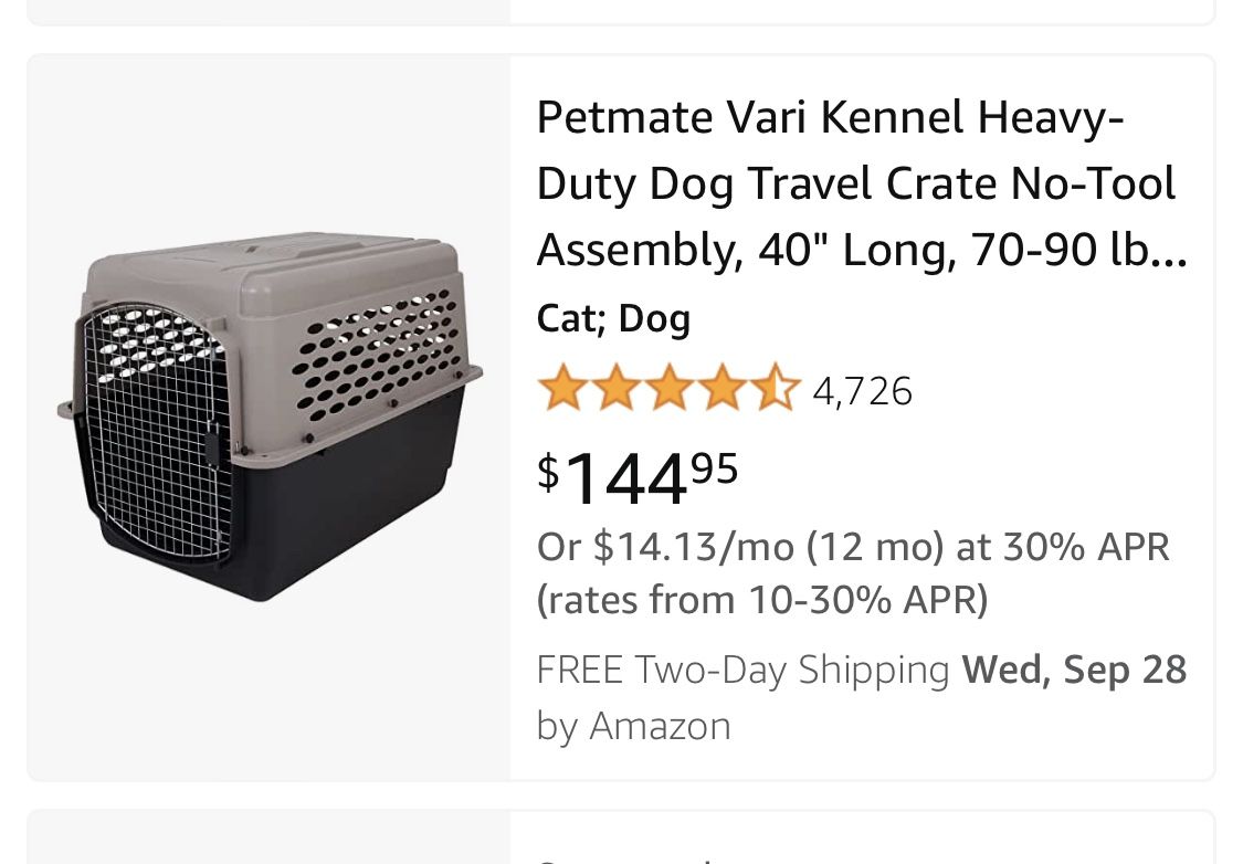 XL Dog Kennel Crate