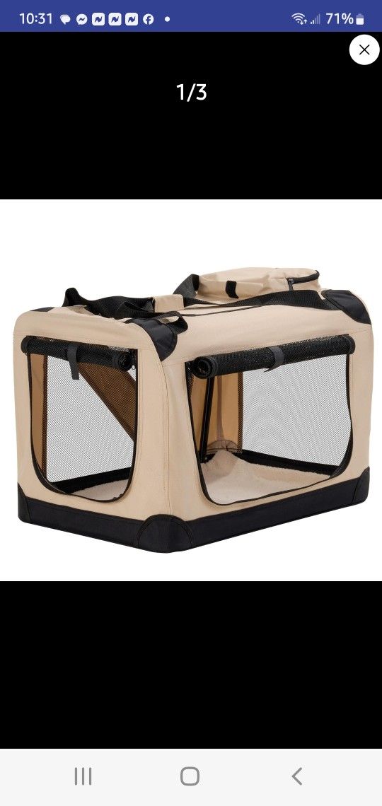 Portable dog cage..