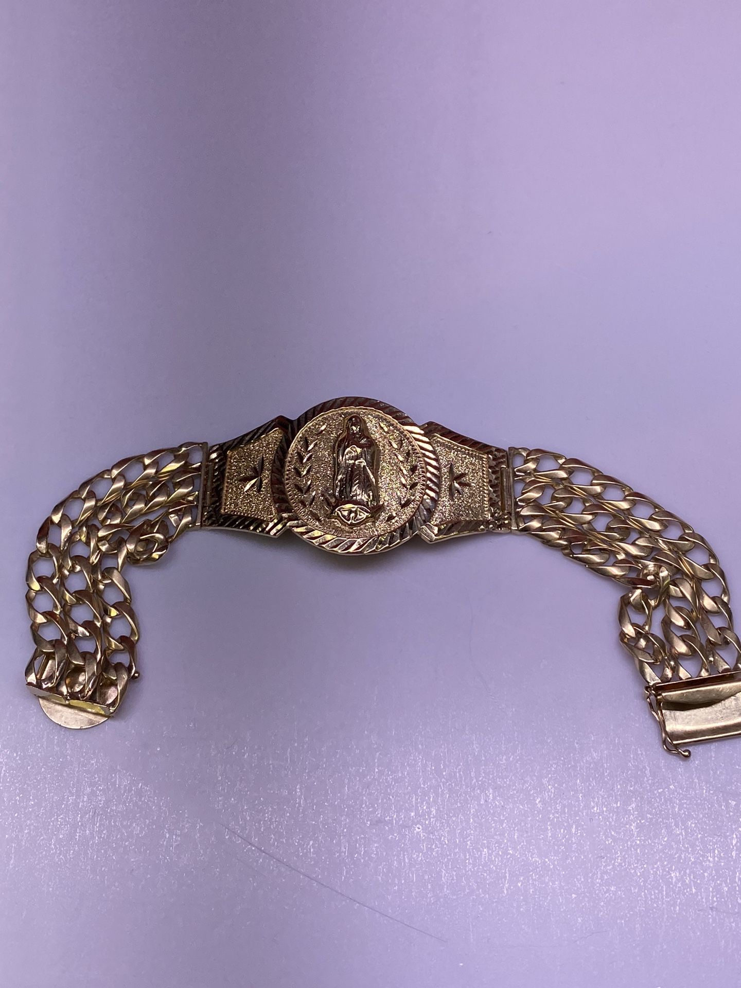 14k V Mary Bracelet