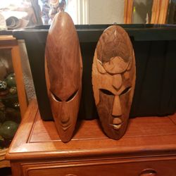 AFRICAN WOOD MASKS