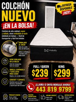 🛏️ Queen Mattress + Free Box Spring - Delivery 🚛  Available Today