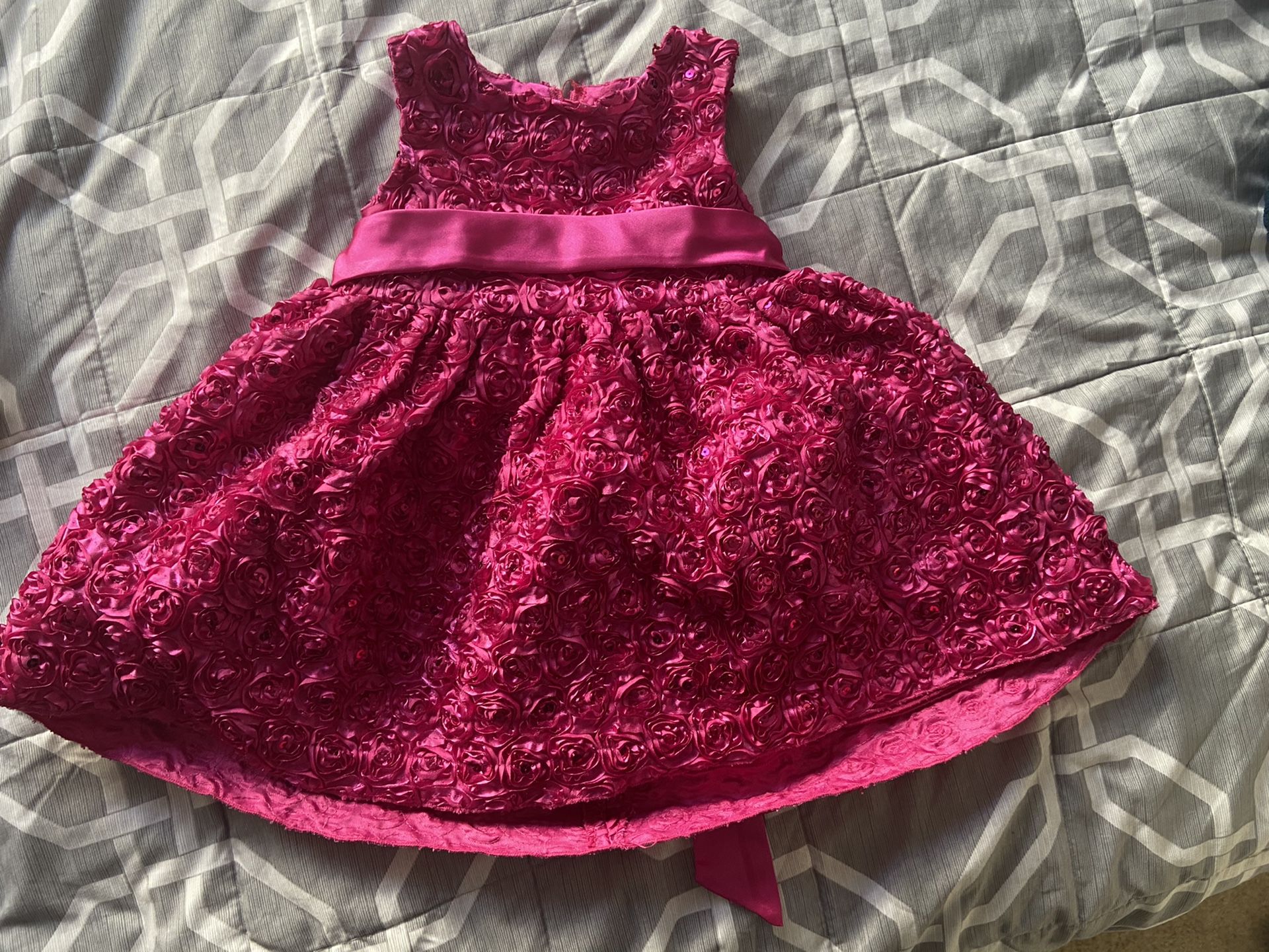 Rose color dress for girls