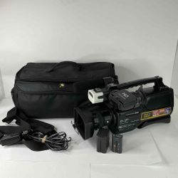 Sony HXR-MC2500 Shoulder Mount Video Camera w/Carrying Case + 2 Batteries