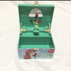 Small Disney Princess Jewelry Box, Ariel Little Mermaid, Plays Music