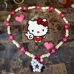 Sanrio: Hello Kitty Kandi Necklace (Handmade)