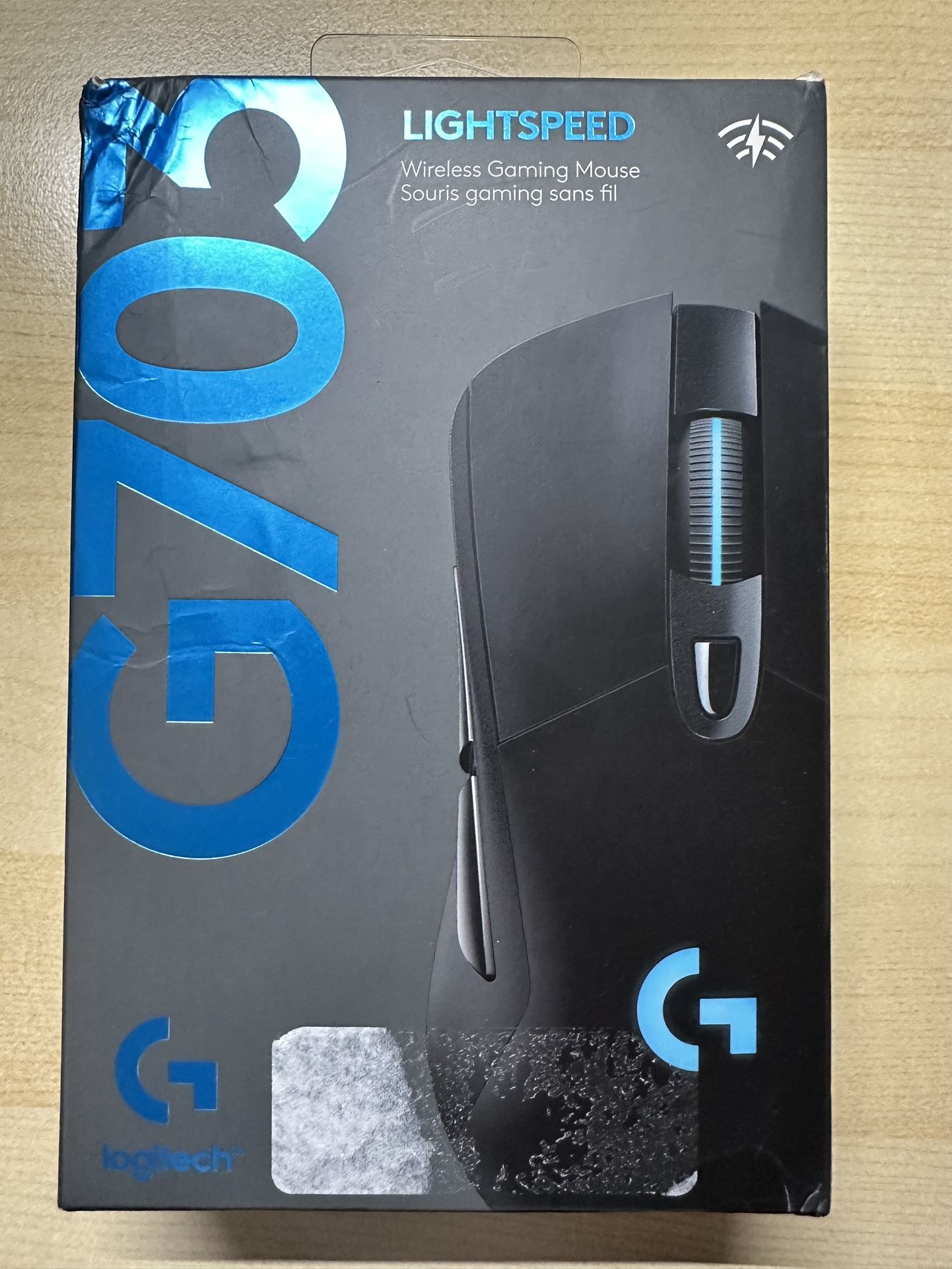 Logitech G703 wireless gaming mouse.