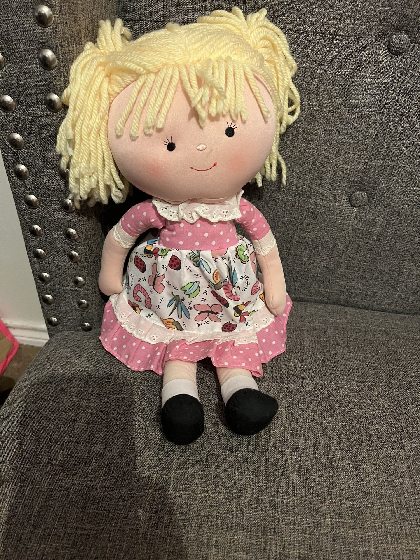 Anico 18" Libby Doll with Soft Blonde Yarn Hair