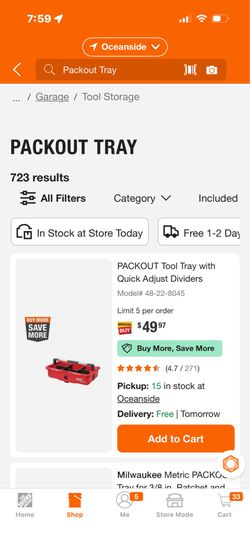 Packout tray