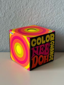 NEW NeeDoh Color Change Squishy Fidget Toy Yellow