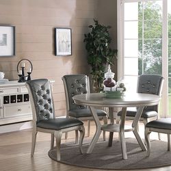 Silver Dining Table Set 