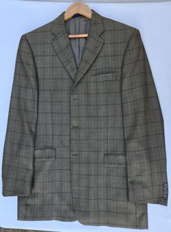 Burberry London Wool/Silk Blazer Men's size 42 Long Like New
