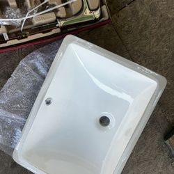 Restroom Sink And Faucet 