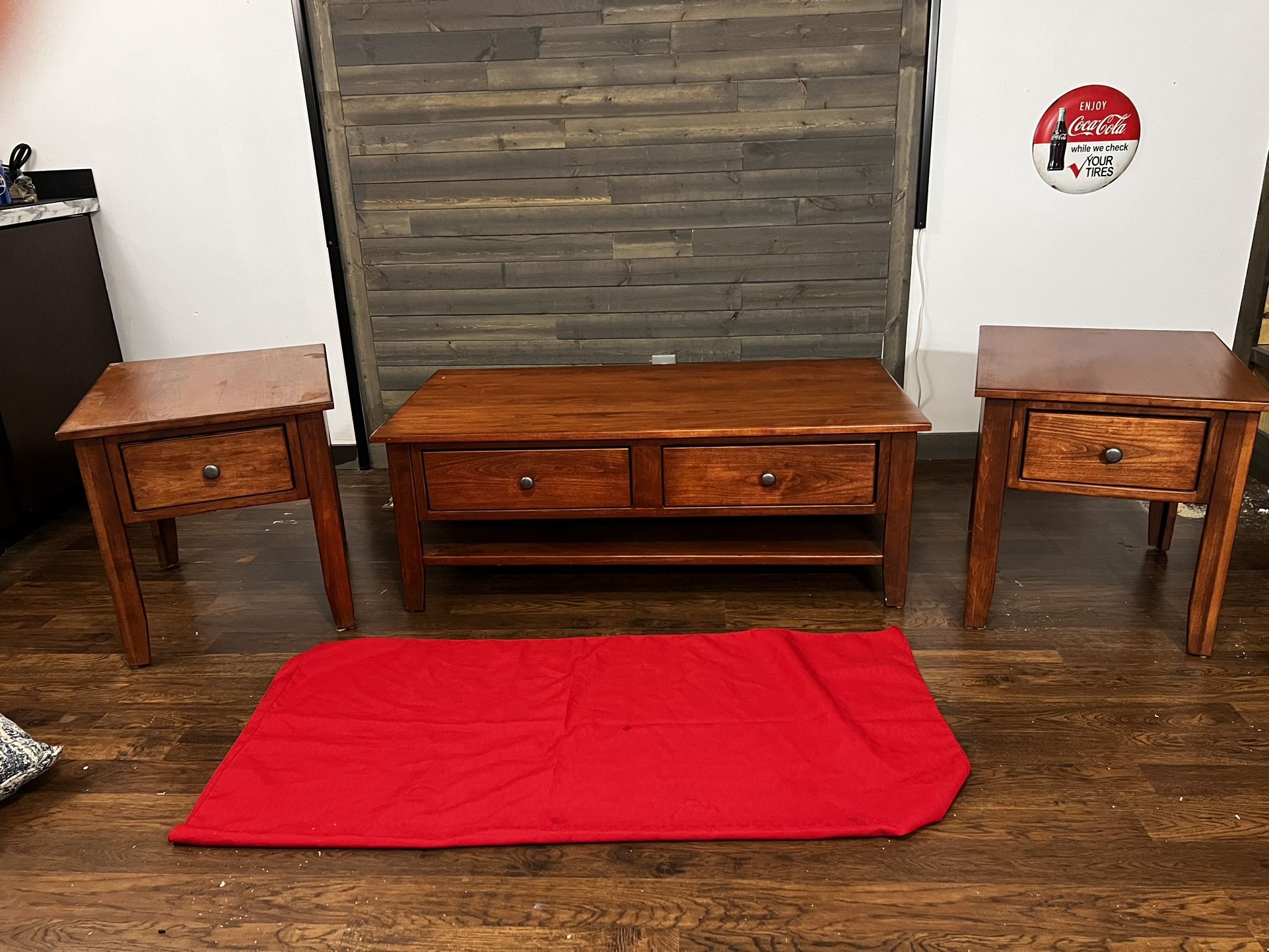 3 Piece Solid Oak Furniture Set