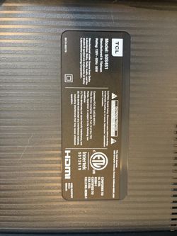 TCL / Roku tv come w remote 50 inches