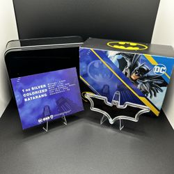 Silver Plata Pura Bullion Coin Batman Dark Knight Ounce Batarang One