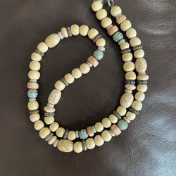 Wooden Bead Colorful Necklace 