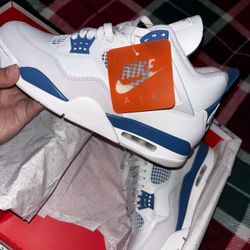 Jordan 4s Retro Off White Military Blue 