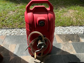 Vevor Fuel Caddy 16gal Portable Fuel Tank Hand Pump Crank Rolling Wheels