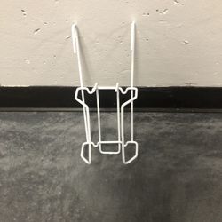 Home Basics Wall Mounted Vinyl Iron & Ironing Board Holder (White)