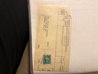 1945 Kaiser Frazer Stock Transfer Document