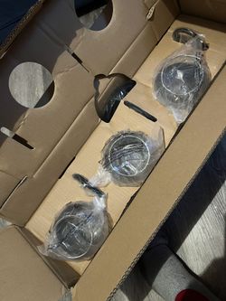 GEPOW Bathroom Wall Light Fixtures, 3-Light Black Glass Vanity Light, Modern Farmhouse Wall Lamp Over Mirror for Hallway, Bedroom, Kitchen, and Living