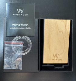 Avant Wood Pop Up Wallet