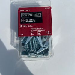 Toggle Bolts 3/16 In X 3in 