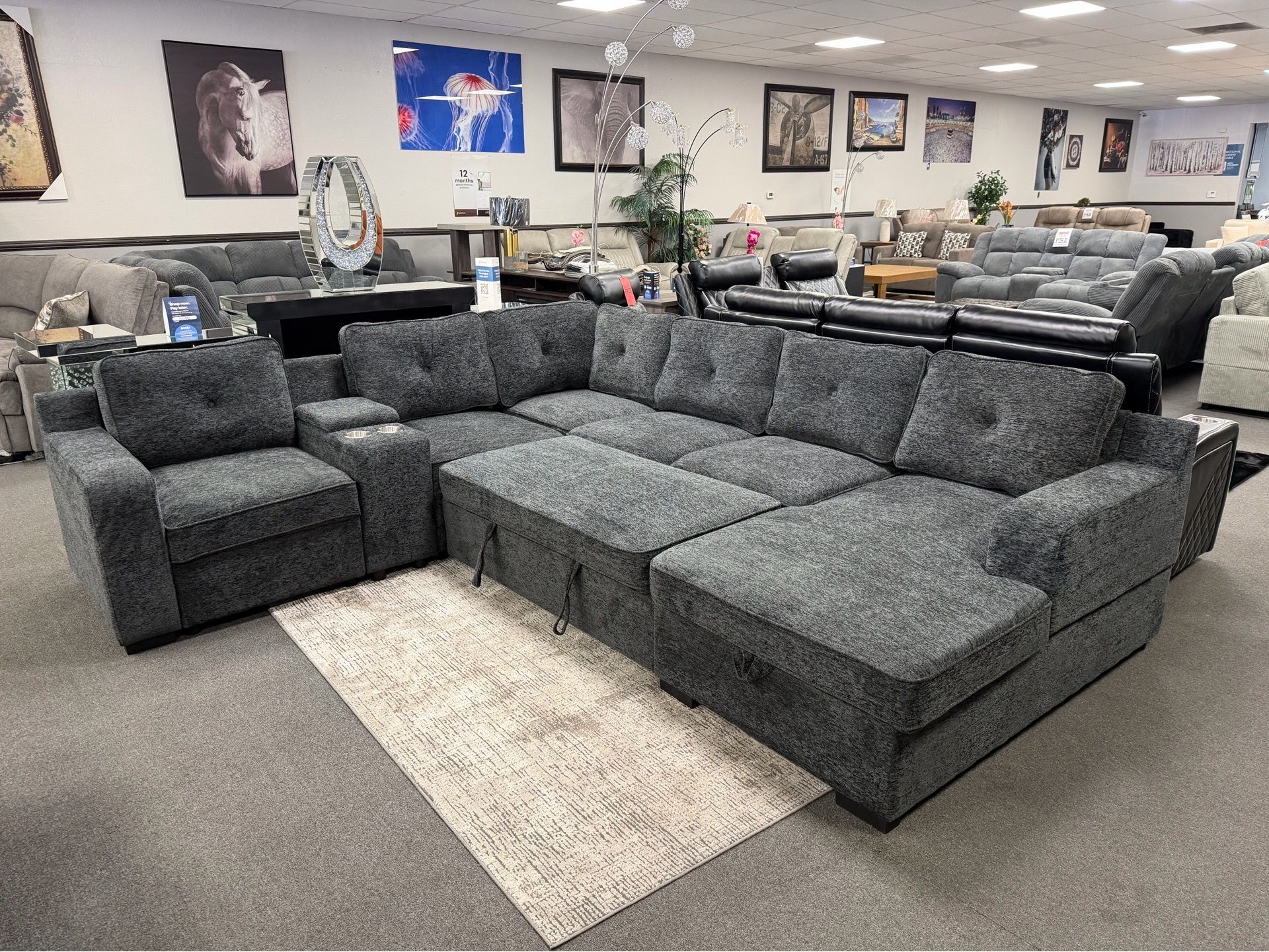 Gray Sofa Sectional Sleeper 🔥 New Item Alert 🔥