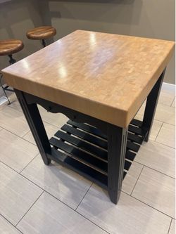 Butcher block island