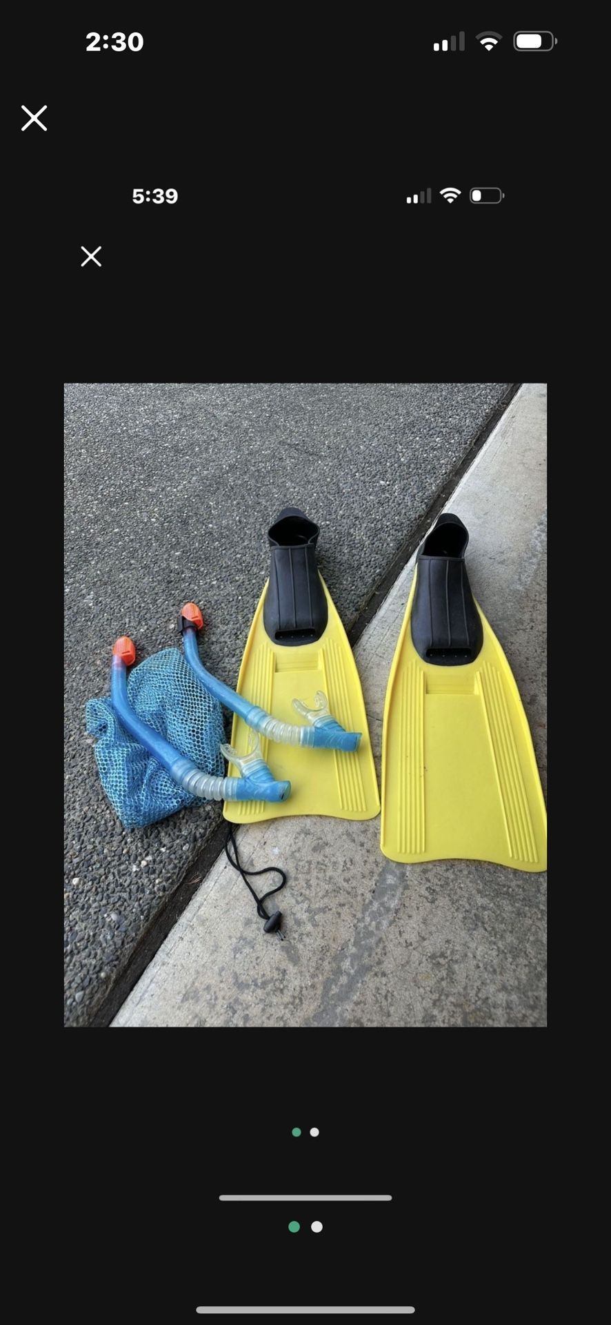 Swim Fins & Snorkel