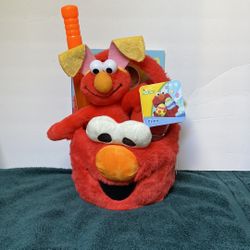 Elmo Easter Plush Filled Basket with Toys Super Cute NWT