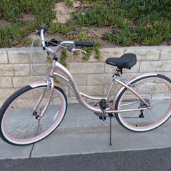 26" Kent Bayside Cruiser Bicycle, Fits Rider: 5'2"-5'10", Rose Gold, Adult, Unisex