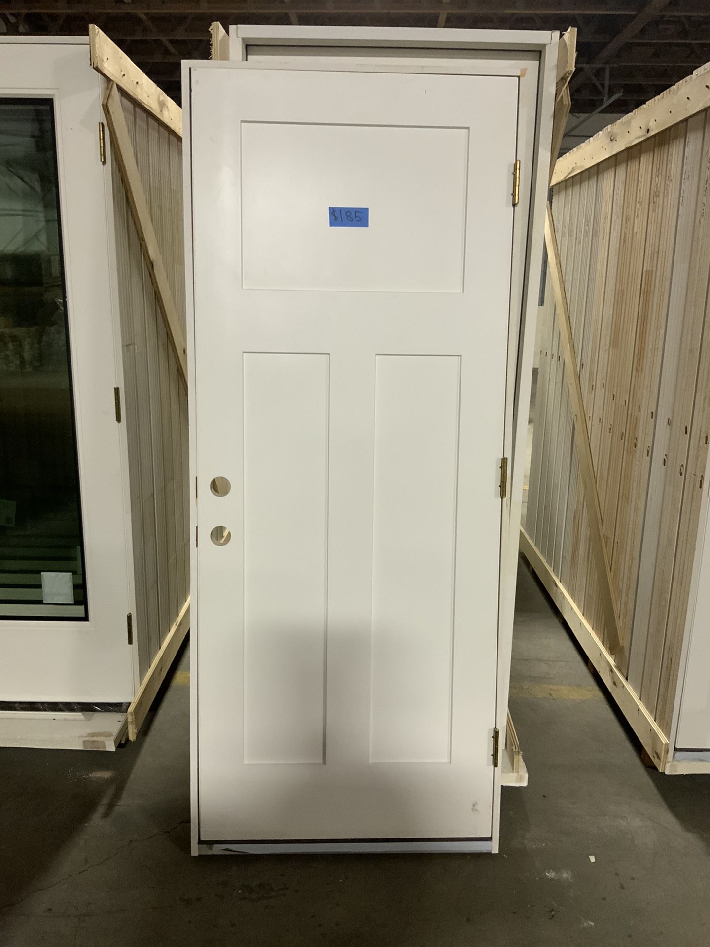 Exterior fiberglass door 32” x 80” for SALE 🔥