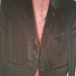 Bachrach Men’s Black Suede Top Coat
