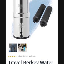 Berkey Travel Water Filter + Replacement Filters