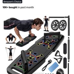 Home Gym Push Up Board Resistance Bands