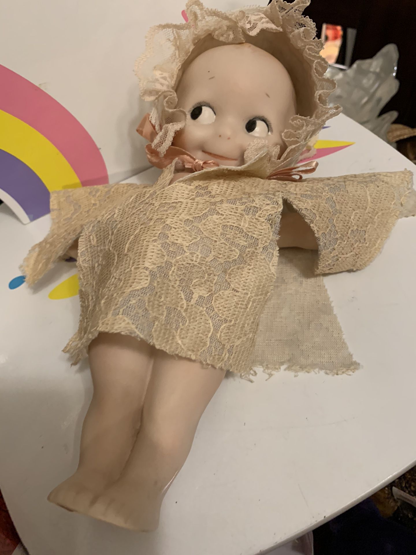 Vintage Bisque Keepie Doll