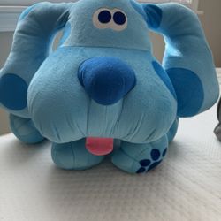 Vintage BLUES CLUES PLUSH Toy 1997 Tyco "POSE A BLUE" Stuffed Animal